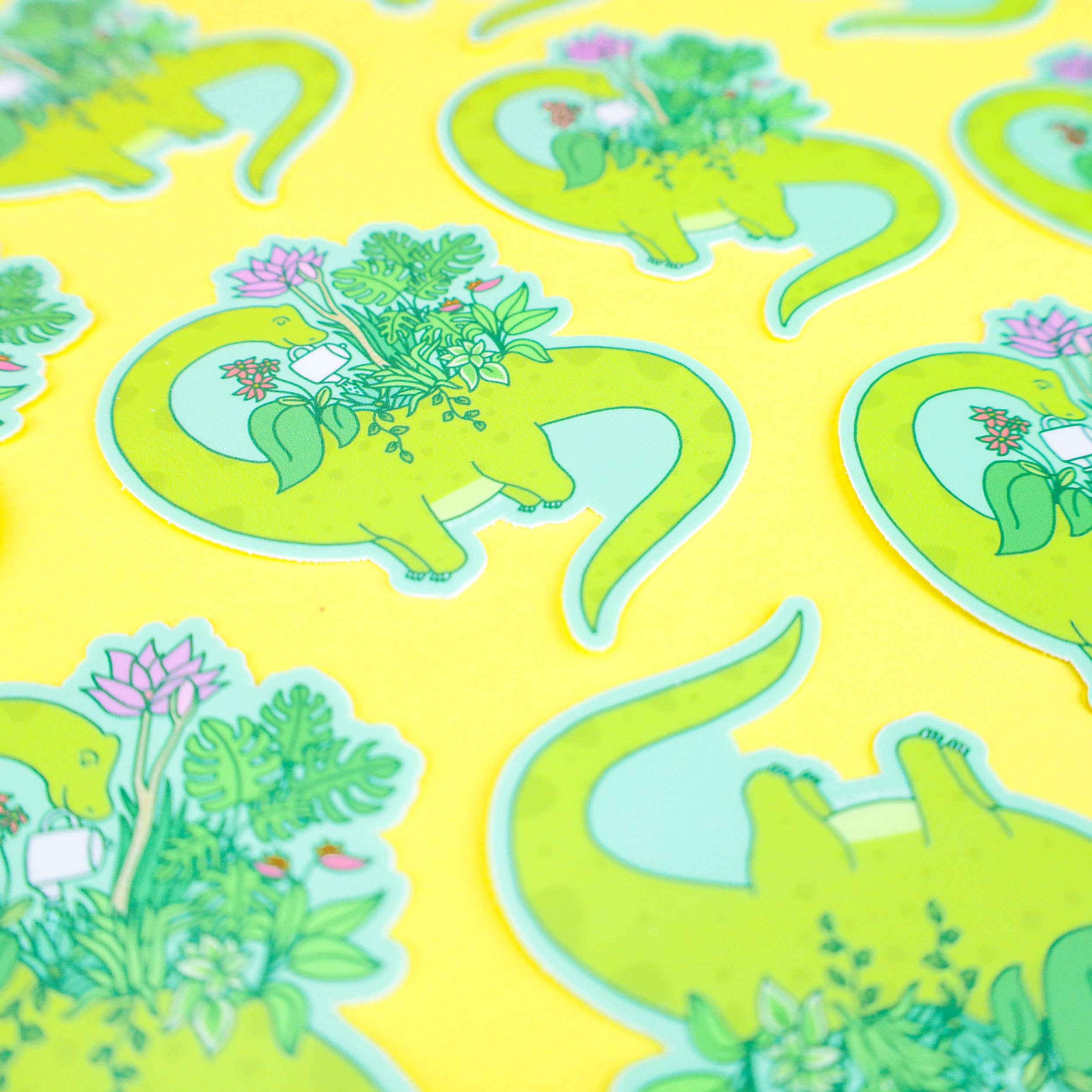 Turtle's Soup - Wholesale Sticker - Dinosaur House Plant Planter Laptop Decal Vinyl Sticker1