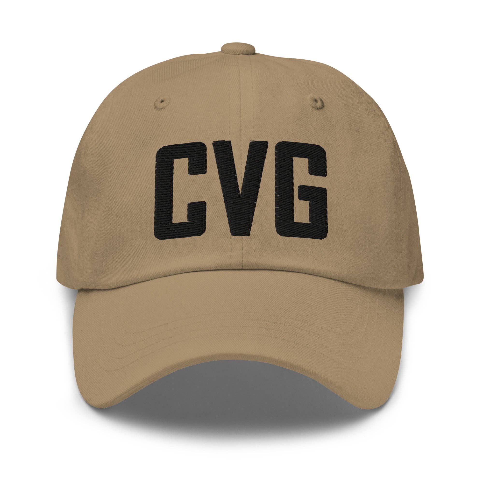 CRE PYT - Vente Casquette de baseball – unisexe - Casquette de papa brodée avec le code aéroport CVG Kentucky6