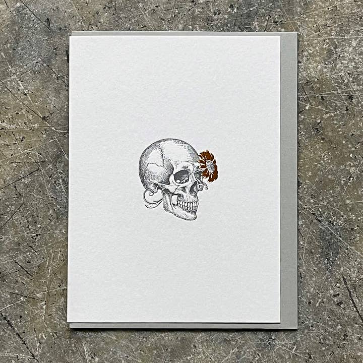 Anteckningskort / Skalle för wholesale av Somersault Letterpress