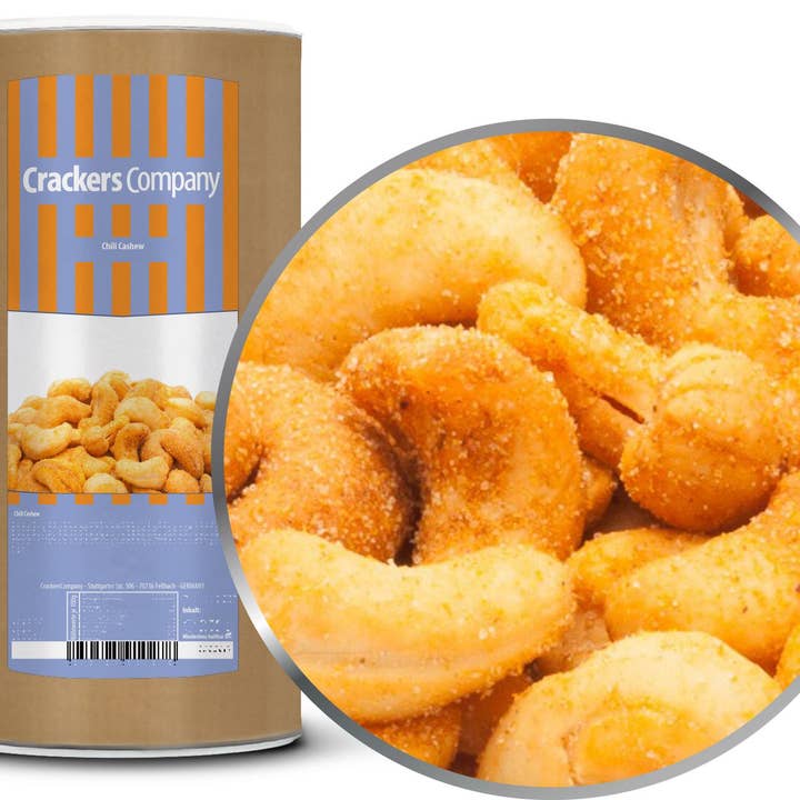 Anacardo con chile. PU con 9 piezas y 700 g de contenido por pieza. para venta al por mayor de CrackersCompany