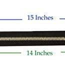 Metal Zipper for Sewing, Black Separating Coat Zipper Heavy Duty for Jackets, Replacements, Upholstery; by Mandala Crafts for wholesale on Faire2