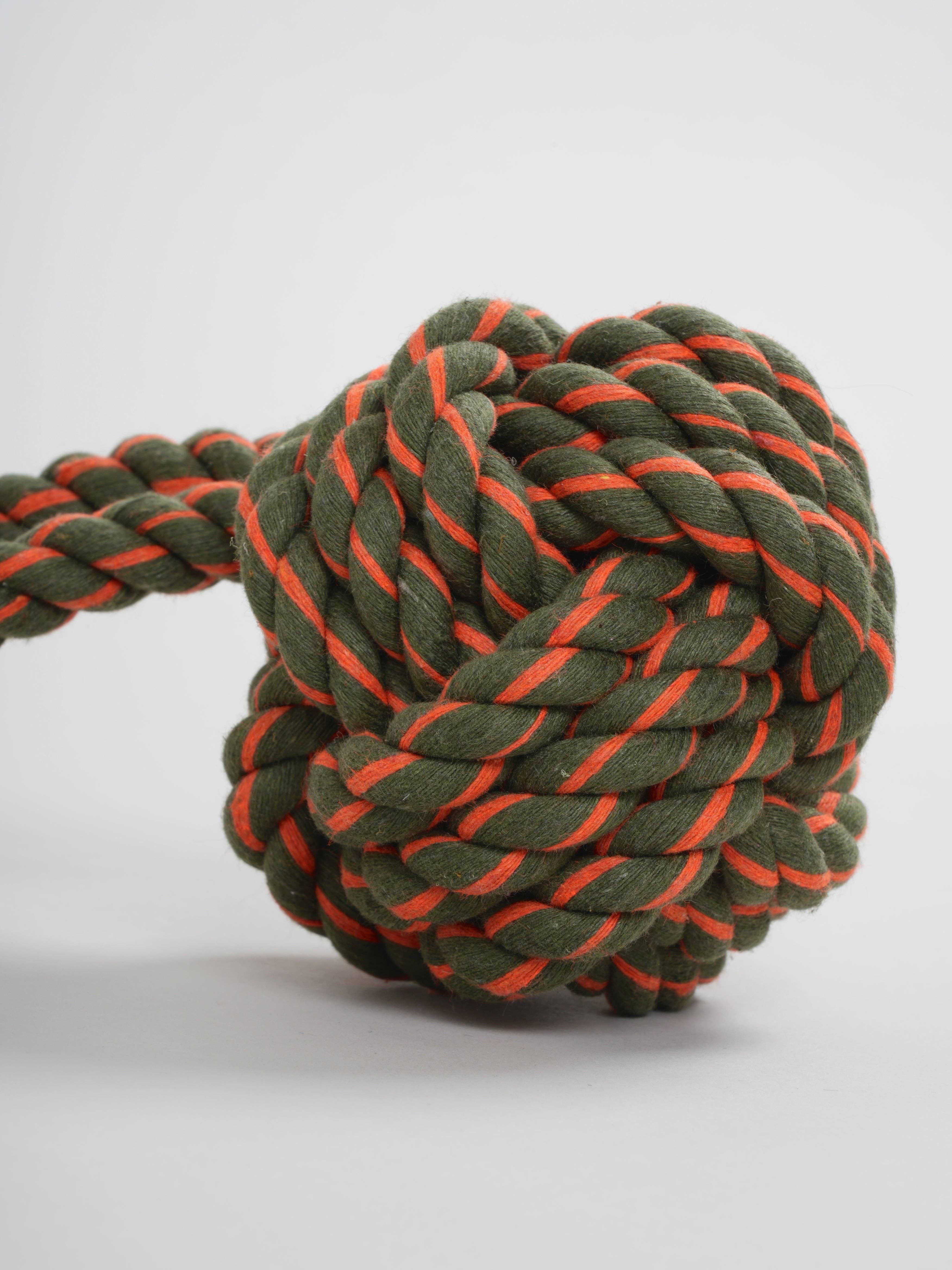 Original Rope Toy Olive and Orange for wholesale on Faire1