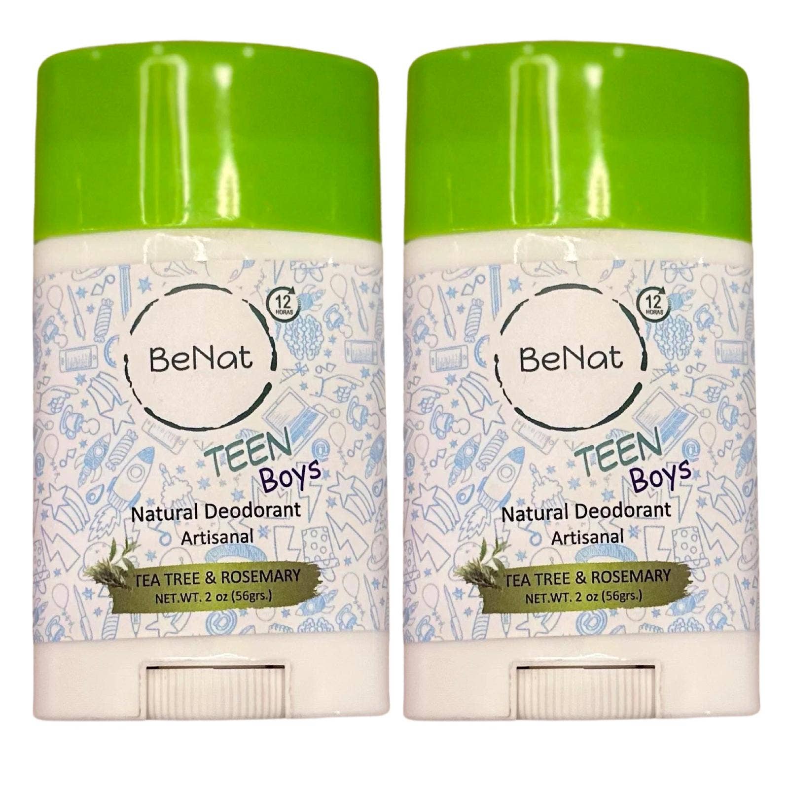 VIAI Beauty - Wholesale Deodorant - Women's - BENAT 2-Pack all-Natural Deodorants for Kids & Teens2
