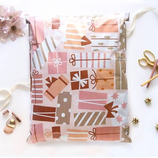 Cadeau plastic enveloppen voor Kerstmis 19x24 voor wholesale door Lucky Avocado