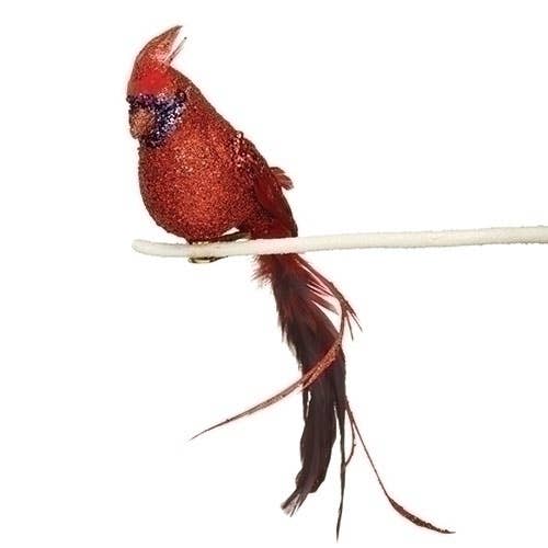 Roman - Vente Objets de décoration - Ornement Cardinal à Paillettes Rouges à Clipser