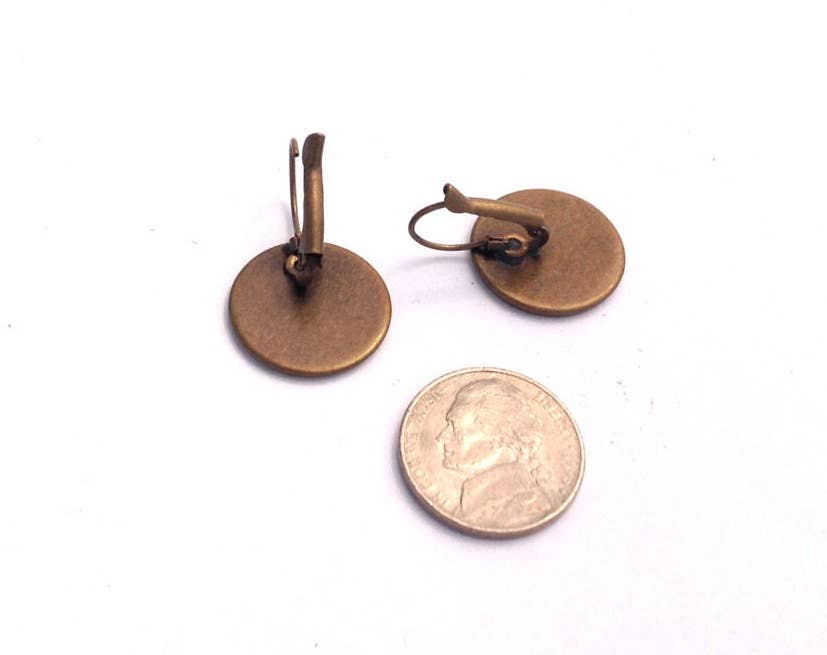 Postage Stamp Jewelry - Wholesale Dangle Earrings - 2017 USA The Snowy Day Stamp - Postage stamp jewelry - Postage Stamp Earrings - French clip earrings in antique bronze finish2