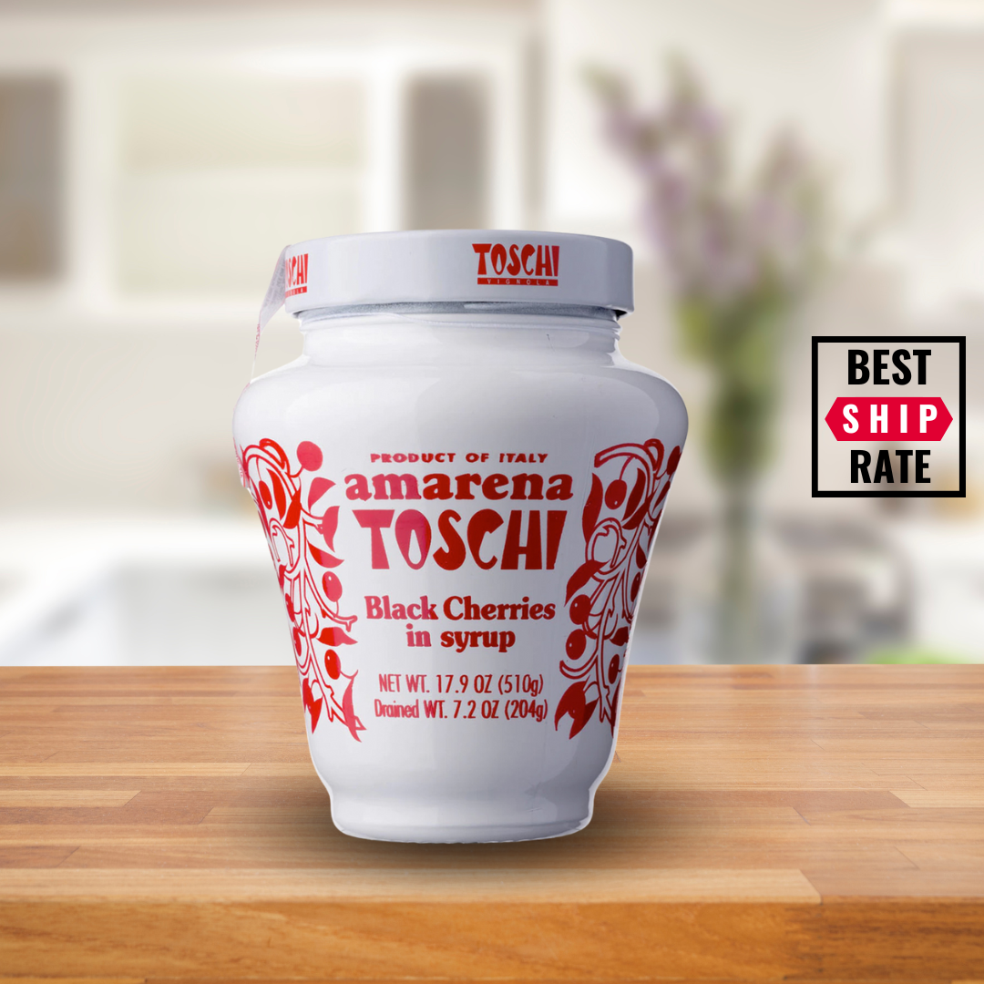 Casacella Foods - Wholesale Jam/Jelly - Toschi Amarena Black Cherries in Syrup – 17.9 oz (6 units)0