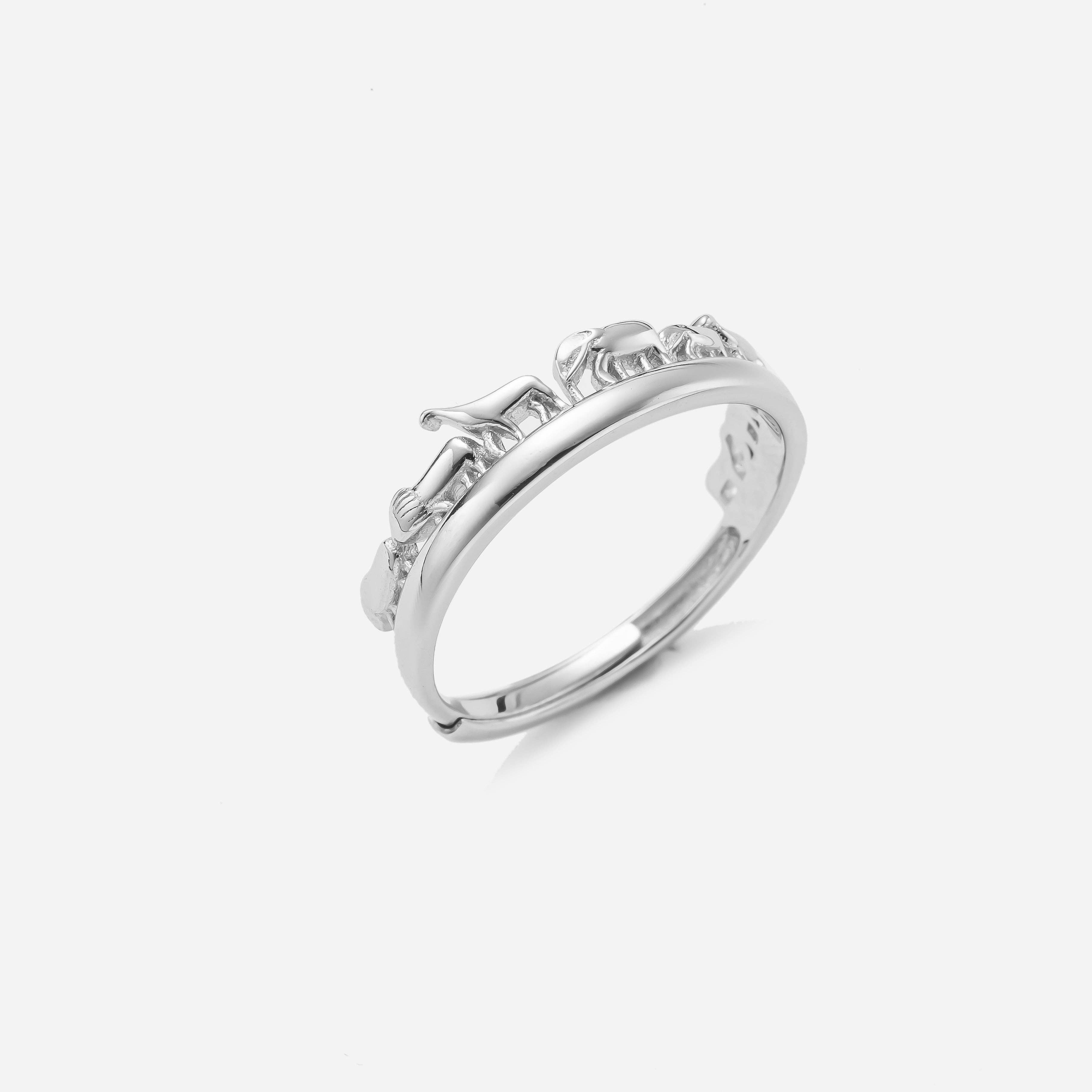 happyzzzsu – wholesale Band/stacked ring – 925 Sterling Silver Animals Zoo Ring7