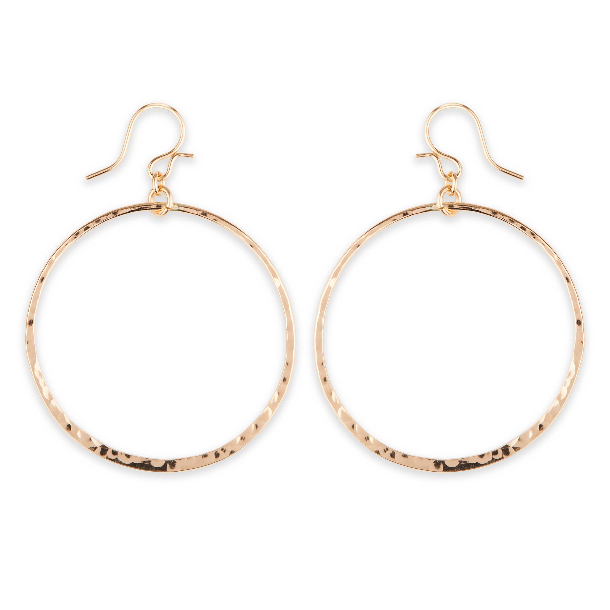 Mark Steel Jewelry - Vente Boucles d'oreilles pendantes - Boucles d'oreilles pendantes à maillons martelés Bold, tailles 22 mm à 40 mm1