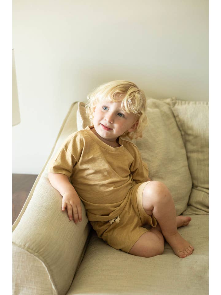 Little Organic Co - Wholesale Lounge Set - Kids - Baby organic Short Sleeve kids Lounge set 20