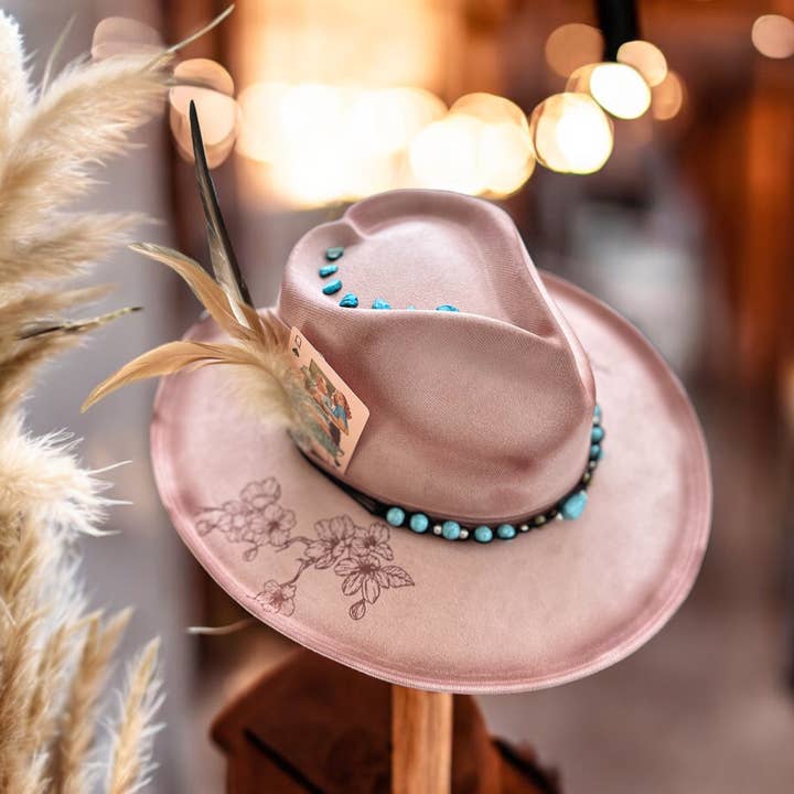 Wild Indigo - Wholesale Cowboy Hat - Women's - You Look Like You Love Me Heart Cowgirl Hat Rancher Western