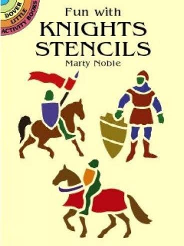 Dover Little Activity Books: Estênceis de Cavaleiros por Marty Noble por atacado de Boon Books