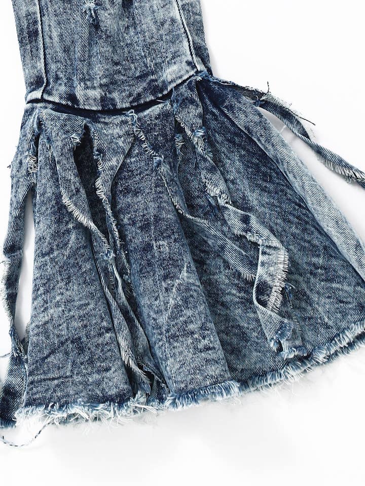 sassy kids palace - Wholesale Jeans - Kids - Tassels Flare Girls Jeans1