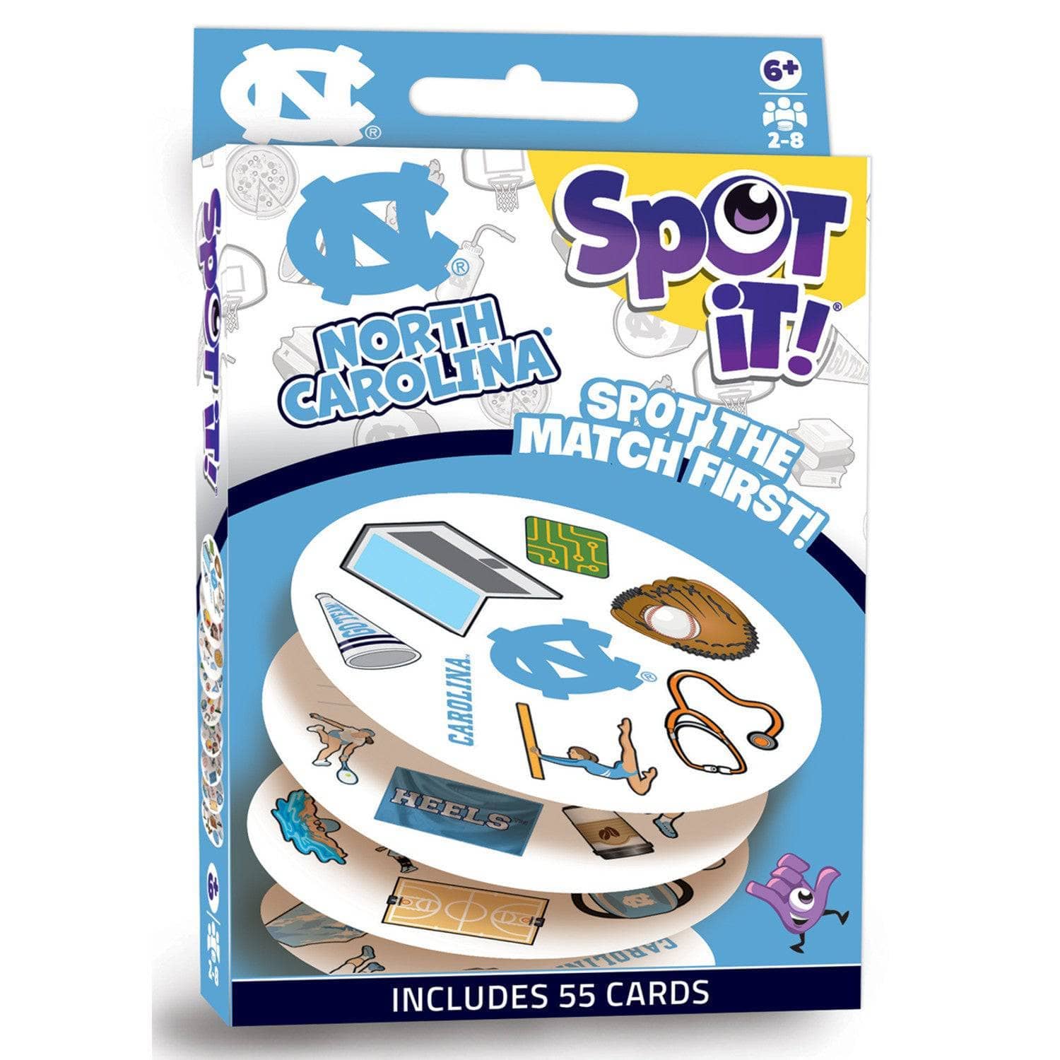 Masterpieces Puzzles - Wholesale Card Game - UNC Tar Heels Spot It! Card Game0