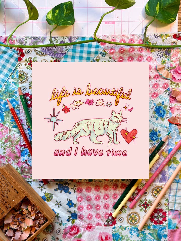 Life is Beautiful | 8x8 Print for wholesale by Everyday Antonia Mae