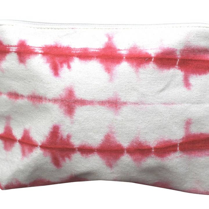 Pink Tye Dye Pouch 25x20cm for wholesale by Status Collections