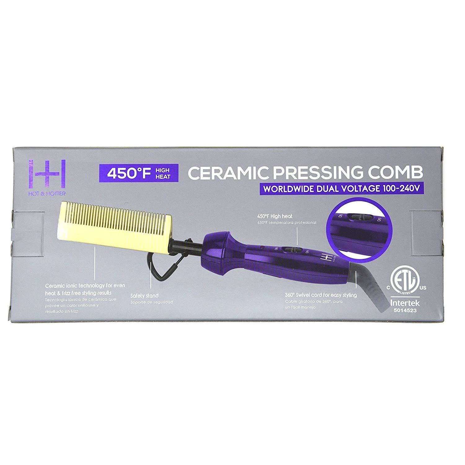 Annie International, Inc. - Wholesale Straightener/Flat Iron - Hot & Hotter Electric Ceramic Pressing Hot Comb3