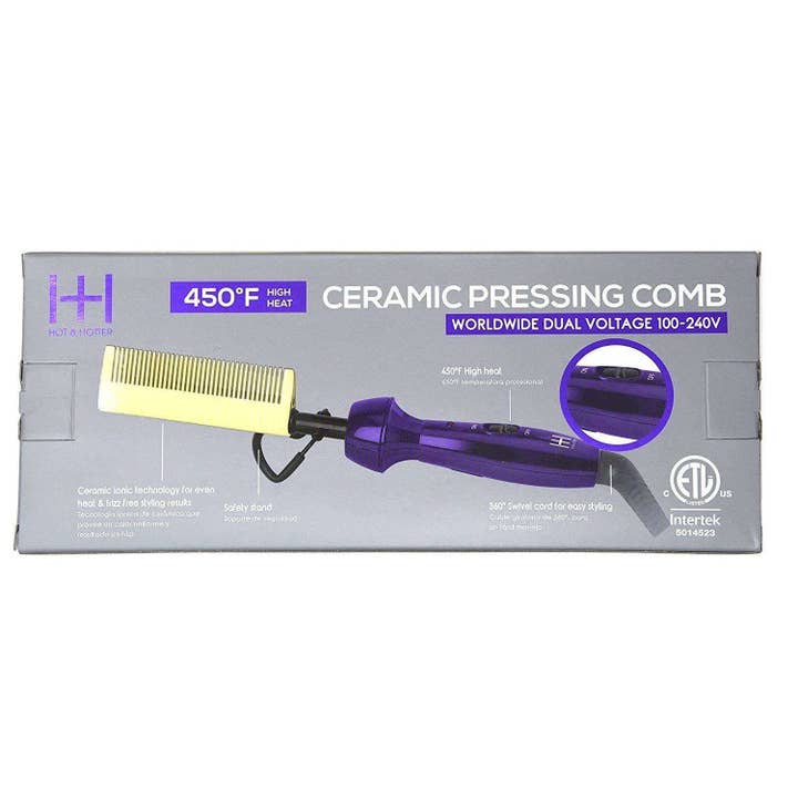 Annie International, Inc. - Wholesale Straightener/Flat Iron - Hot & Hotter Electric Ceramic Pressing Hot Comb3