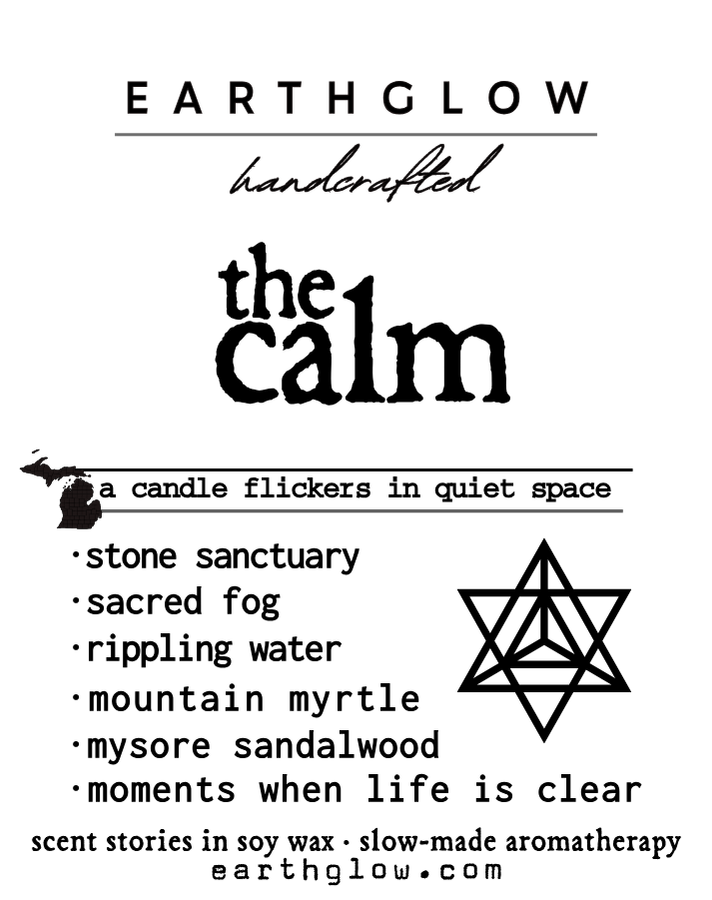 Earthglow - Wholesale Jar/Filled Candle - The Calm  | 11 oz Natural Soy Blend Candle1