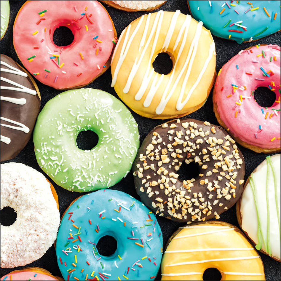 Piccadilly Greetings – wholesale Everyday greeting card – Blank Card, Blank, Donuts0