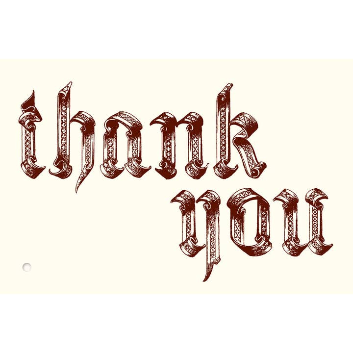 Alexa Pulitzer - Wholesale Gift Tag - Thank You Renaissance Gift Tags