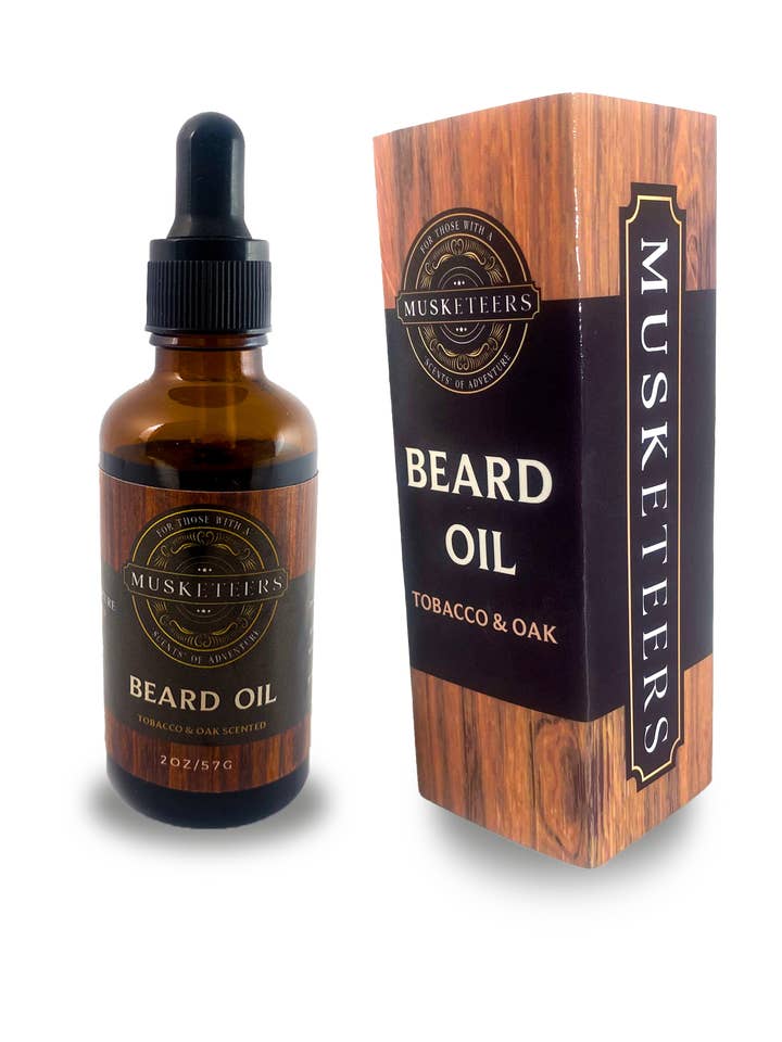Beard Oil - 50ml - Tobacco & Oak Scented for wholesale by Musketeers