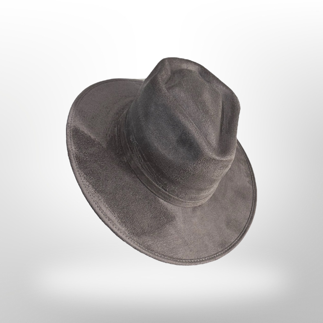 Nati Natash - Vendita all'ingrosso Fedora - Unisex - Cappello stile freccia con tesa piatta in suede vegano4