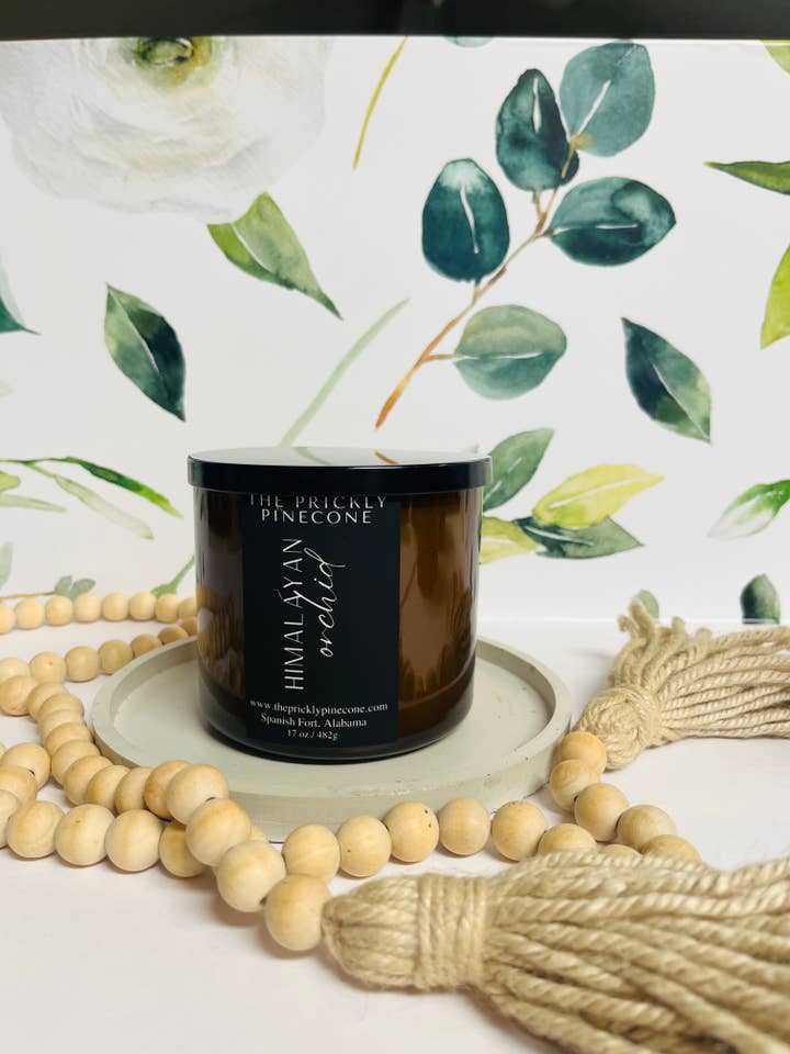Himalayan Orchid Soy Blend Candle for wholesale by The Prickly Pinecone