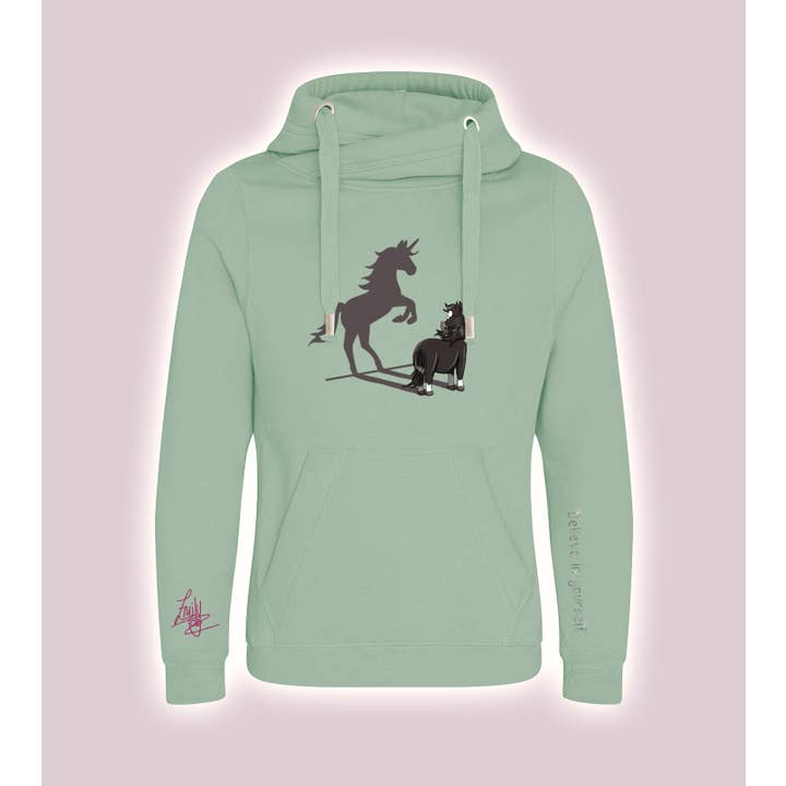 Equiboodle Vixen Jumper Emily Cole Black Believe In Yourself for wholesale by Equiboodle