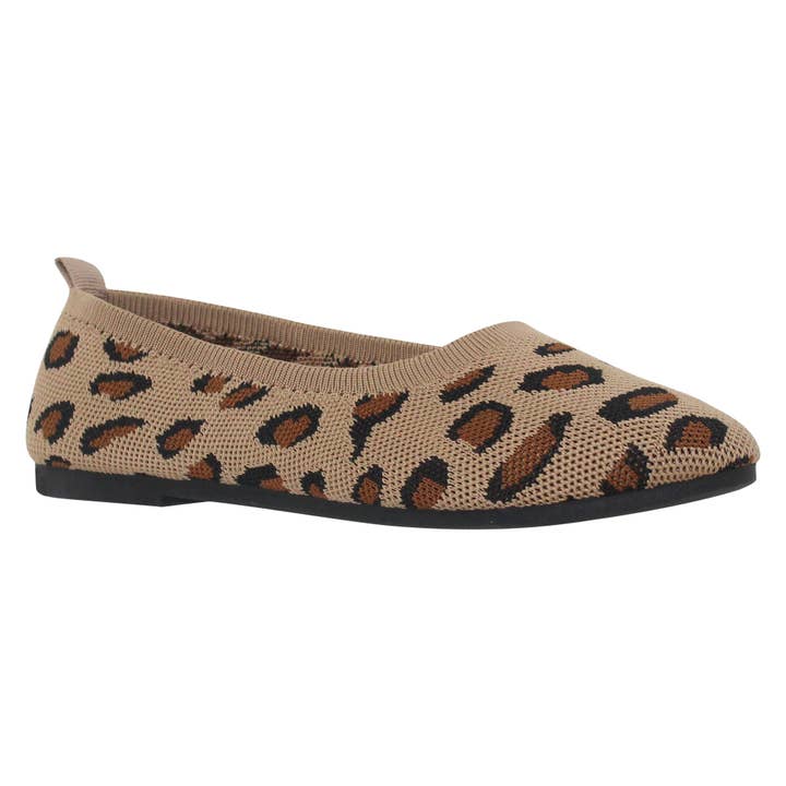 SOBEYO - Wholesale Flats - Women's - Women's Ballet Flats Knit Sweater Brown