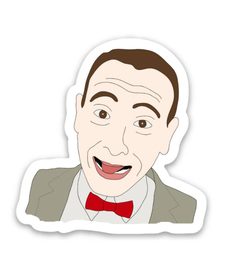 The Foxy Hipster - Wholesale Sticker - Pee Wee Herman Vinyl Sticker1