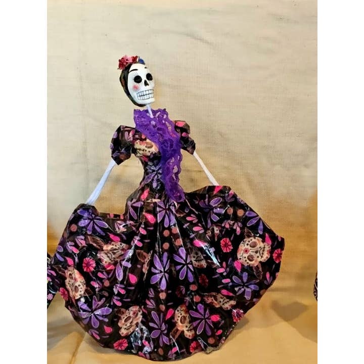 Arara Enterprises - Wholesale Decorative Figurine - Dancing Skeleton, Paper Mache