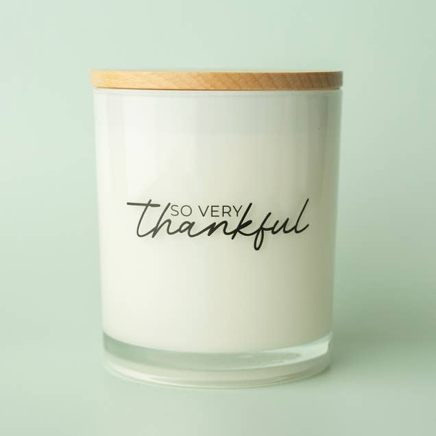 So Very Thankful Soy Candle for wholesale by Unplug Soy Candles