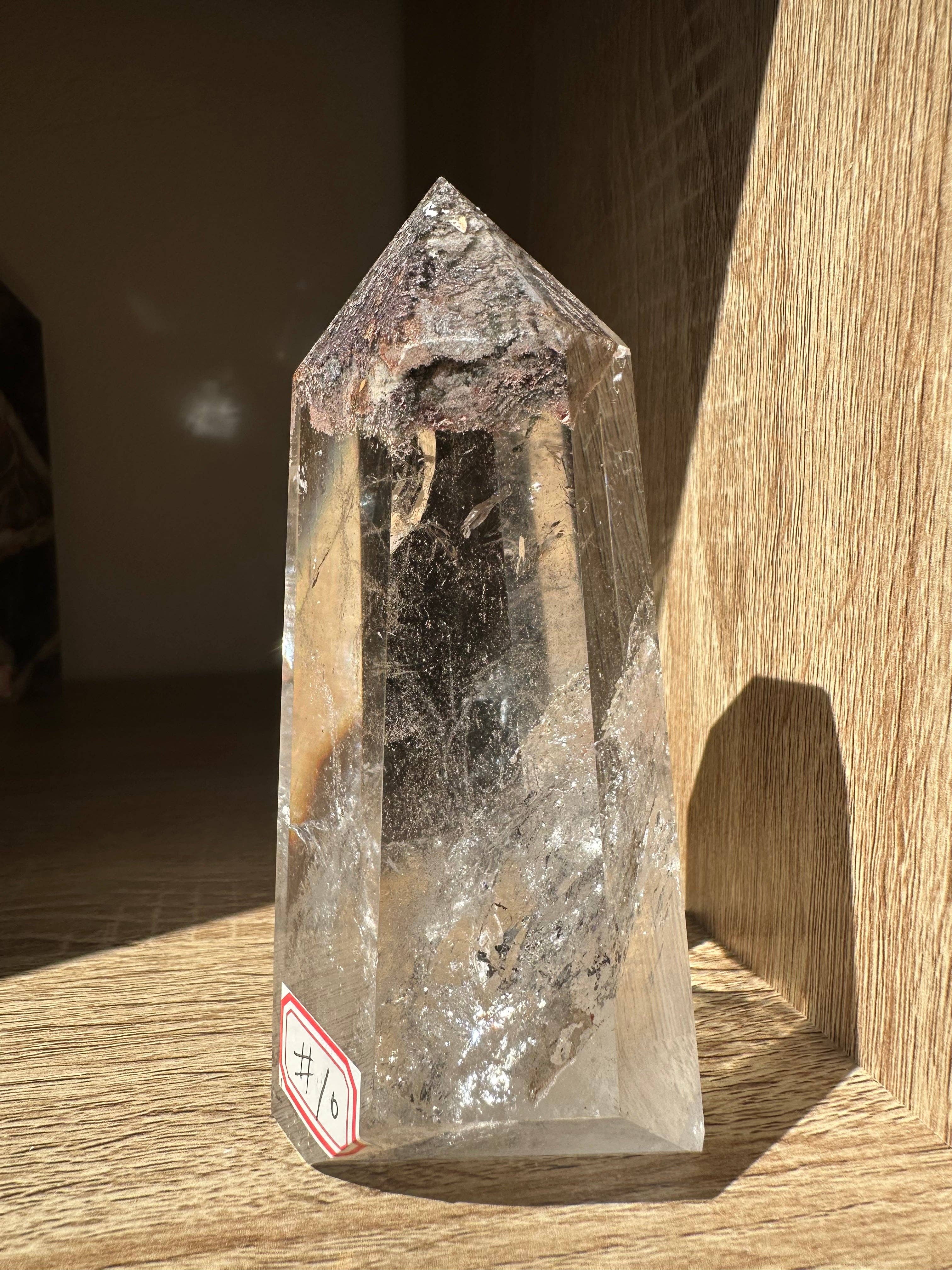 Moon Rituals - Wholesale Spiritual stone/crystal - Rare Natural Garden Quartz tower garden quartz with Rainbow point Lodolite tower Scenic Quartz crystal point green phantom quartz point, Christmas Crystal Gift  #101