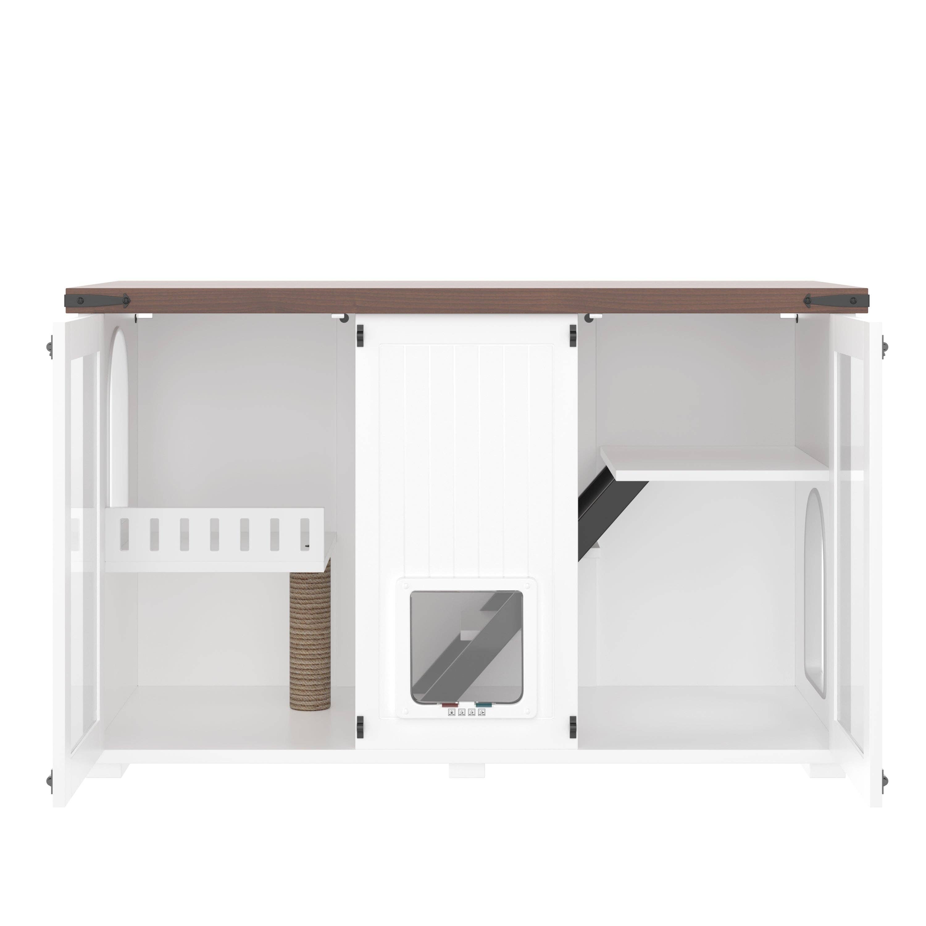 39F Inc. - Wholesale Pet Scratcher - Cat - Large Cat Litter Box Enclosure with LED & Scratching Post14