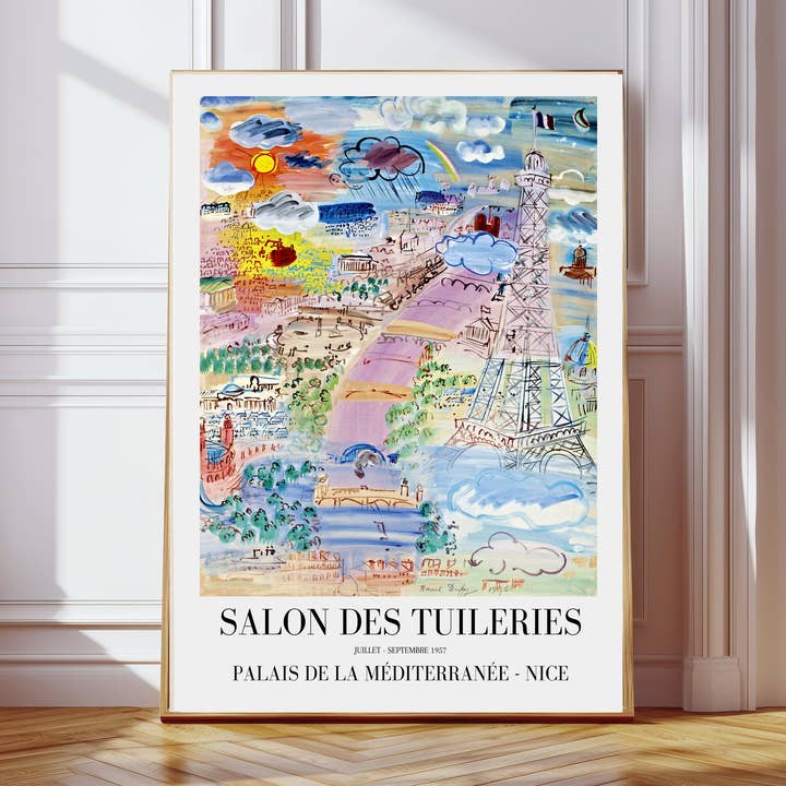 Impressão de Arte Torre Eiffel de Paris por Raoul Dufy por atacado de Kumo Art Prints