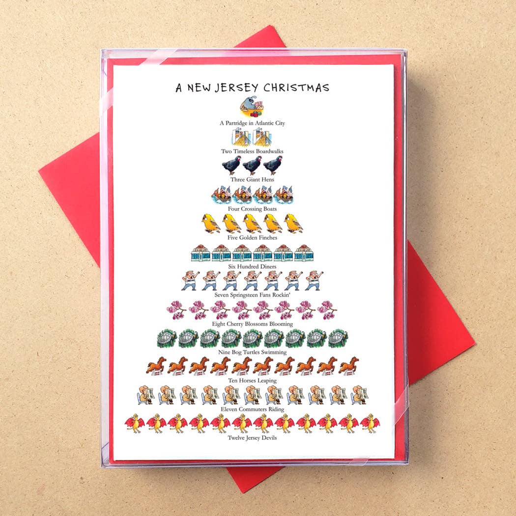 Allport Editions – Großhandel Weihnachtskarte – „Staaten: 12 Days of Christmas“ -Boxkarten — ALLE 50 BUNDESSTAATEN!20