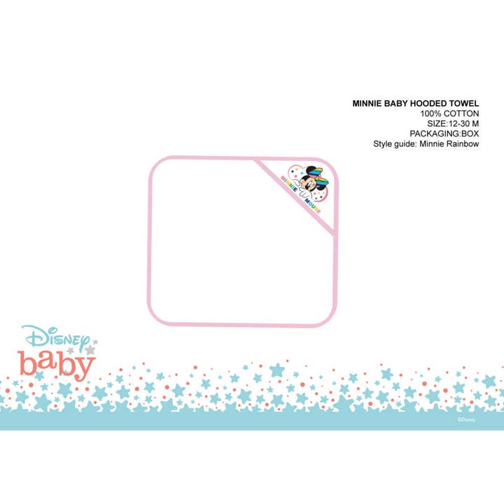 Evidence - Wholesale Hooded Towel - Kids & Baby - Disney Minnie Mouse Embroidered Hooded Baby Towel