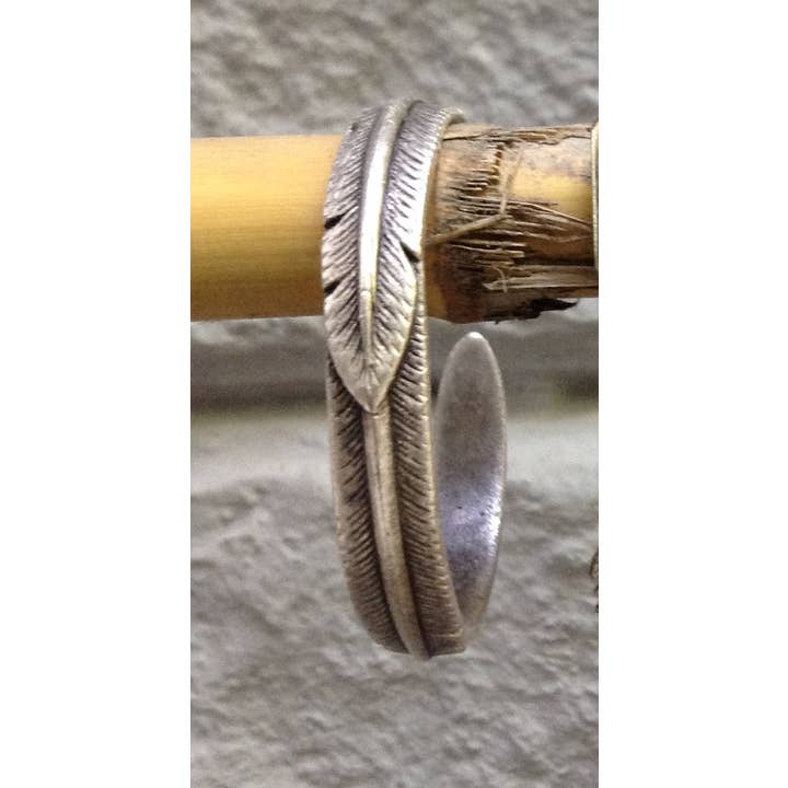 Feather brass, silver plated Bracelet for wholesale by Volare