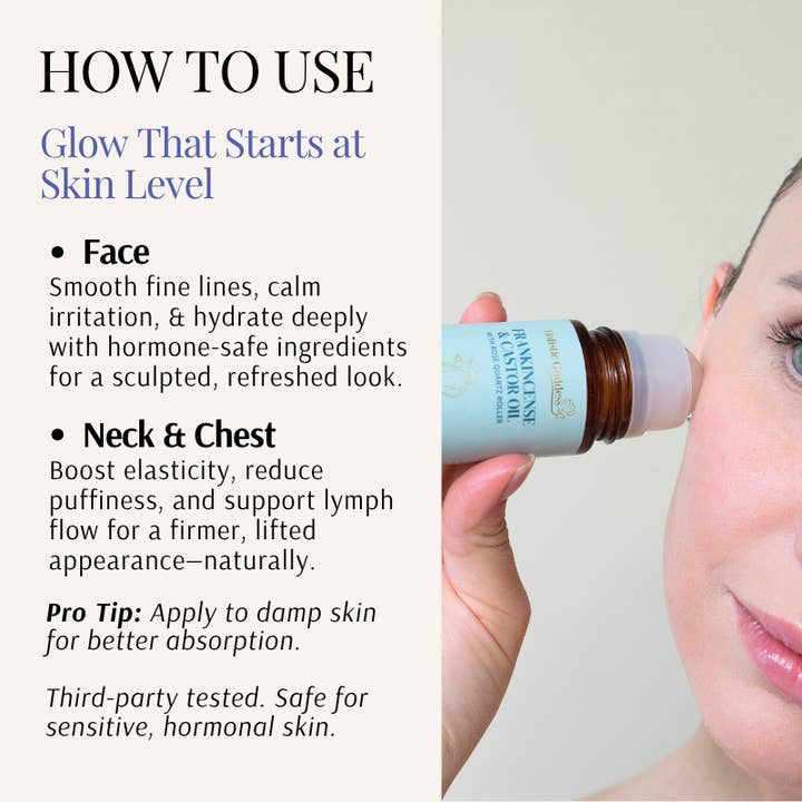 Holistic Goddess - Wholesale Body cream/lotion - Organic Castor Oil Roll-on With Frankincense6