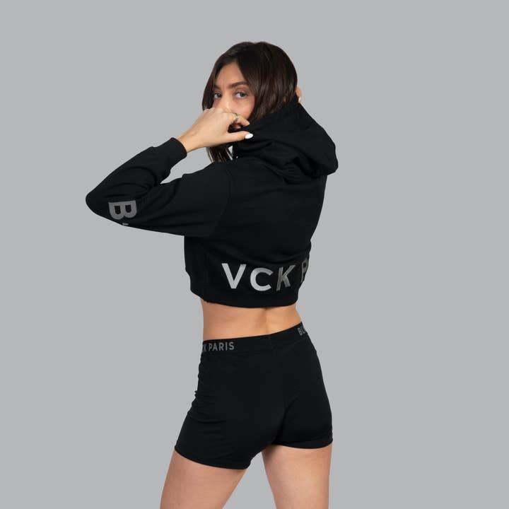 Blvck Paris - Wholesale Hoodie - Women's - Blvck Bold Cropped Hoodie