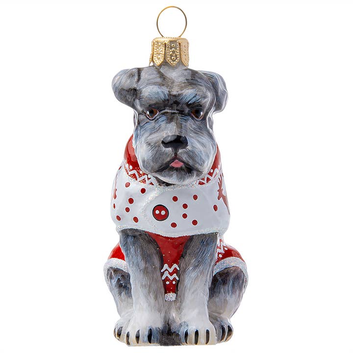 Pyjama Schnauzer Gray en renne pour la vente par Joy To The World Collectibles
