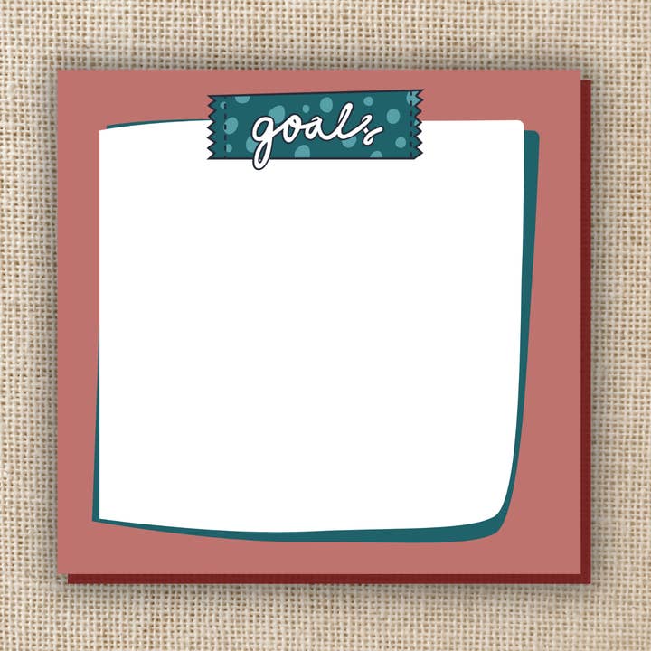 Bloc-notes autocollant Goals pour la vente par Kingdom of Threads
