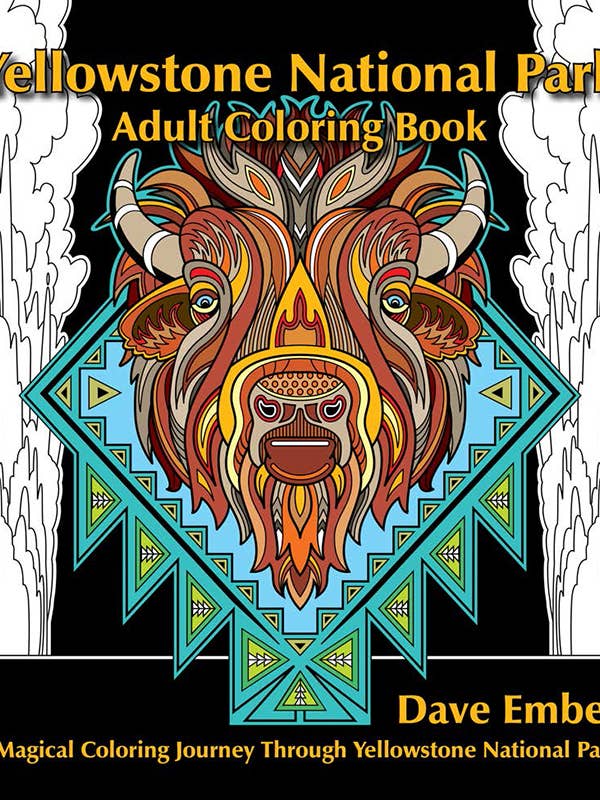 Yellowstone National Park Adult Coloring Book for wholesale by Farcountry Press