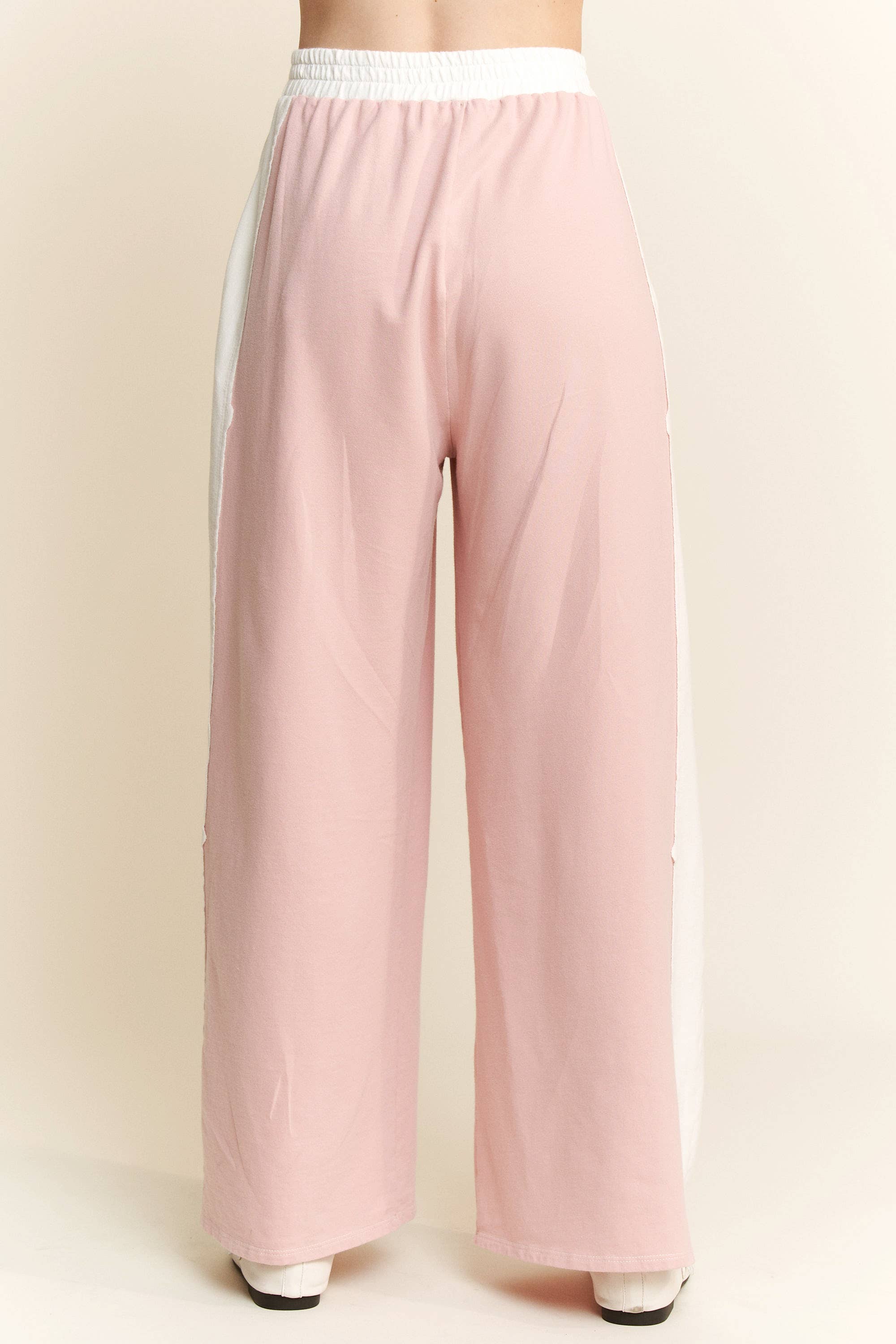 J.Her – Großhandel Lounge-Trainingshose/-Jogginghose – Damen – Gewaschene Kontrast-Seiten-Frühlings-Lounge-Hose HP637516