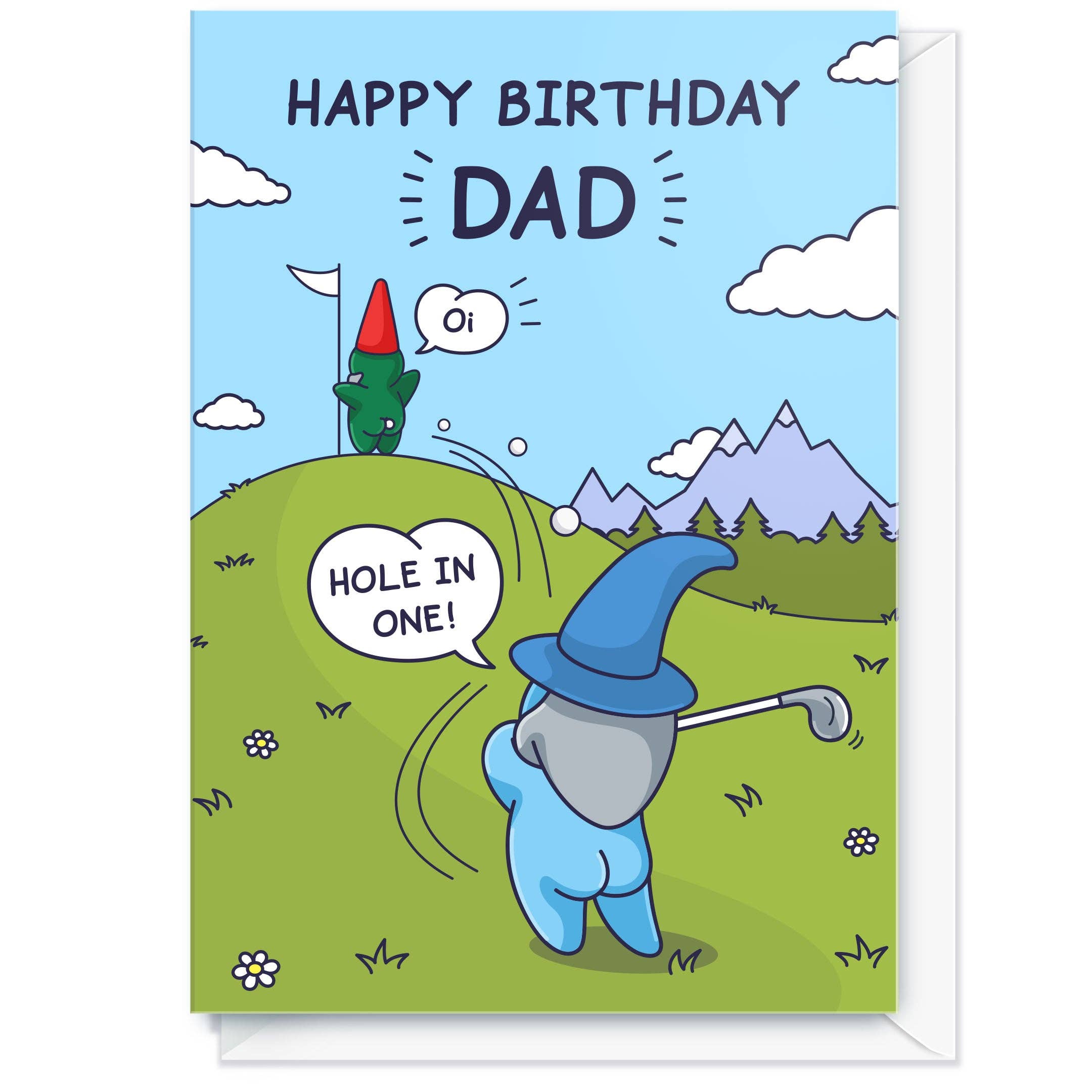 Cheeky Legends - Wholesale Birthday Card - Funny Birthday Card For Dad - Golf Joke Hole In One - Happy Birthday Dad - Golfing Card3
