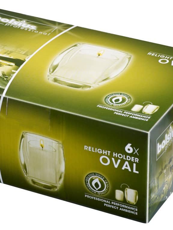 Horeca Relight Houder 100/84 Oval Doos 6 Transparant voor wholesale door Sfeerpunt