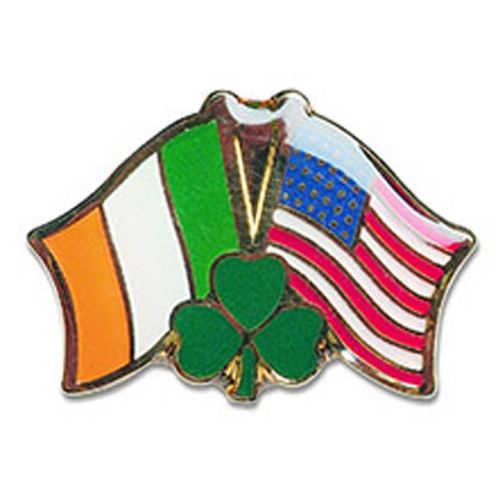 Irlande & USA Broche Design Trèfle pour la vente par Dublin Gift Company