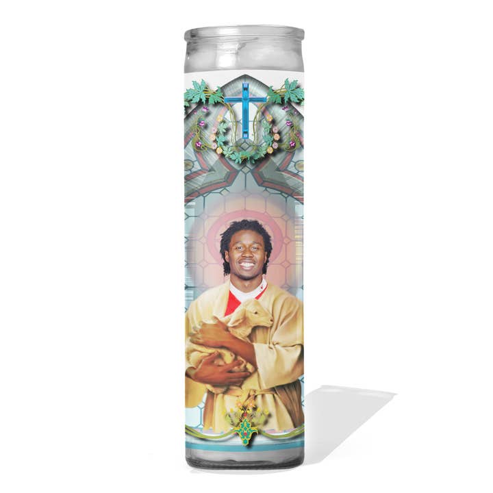 Sammy Watkins Celebrity Prayer Candle for wholesale by Calm Down Caren