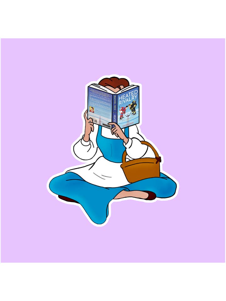 Belle Reading Heated Rivalry Sticker for wholesale by Shadows of Sunshine